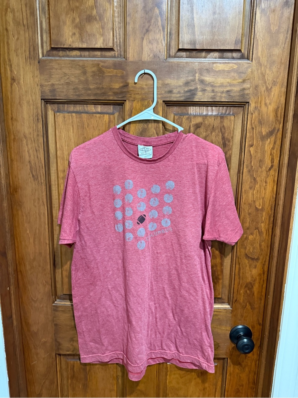 Men's Heather Red Graphic T-Shirt